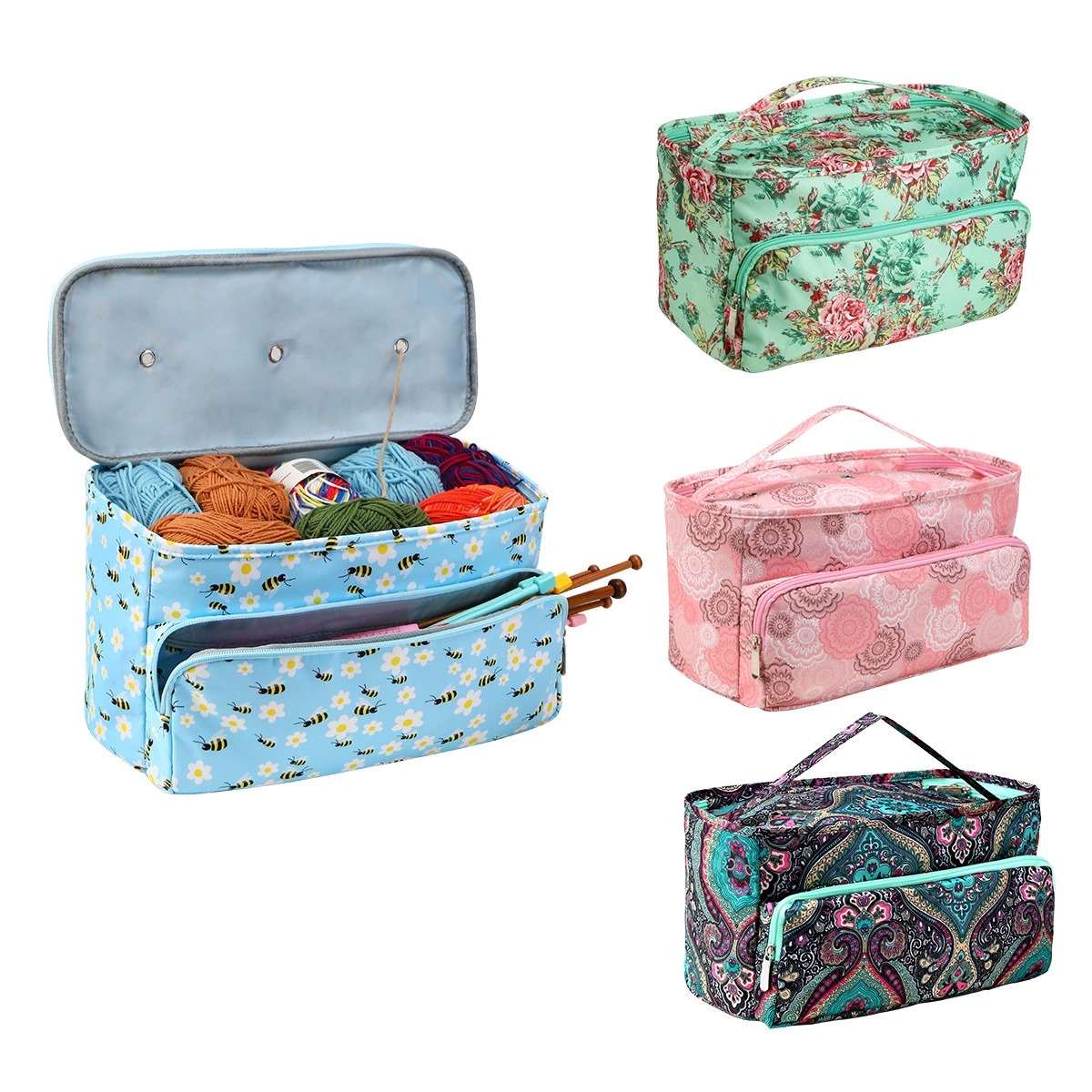 Large Capacity Home Storage Bag With Customizable Design And Wipe Clean Fabric