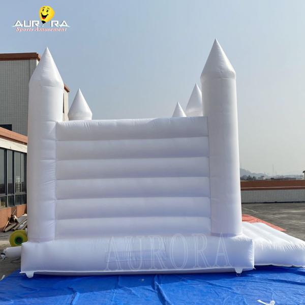 Indoor Inflatable Bouncy Castle White Wedding Jumping Castle Bounce House