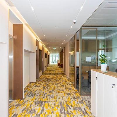 5mm 6mm 10mm Double Glass Partition With Polished Frame Silver