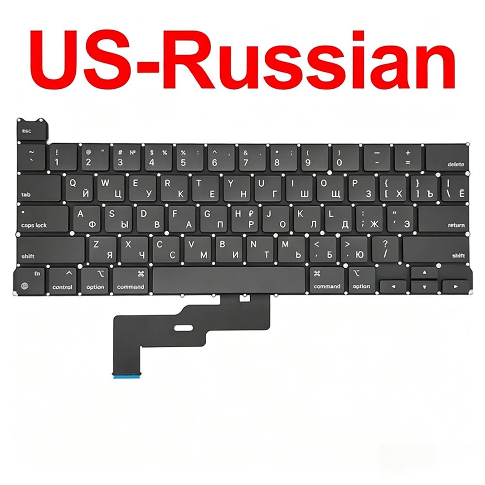 MacBook Keyboard Replacement with Scissor-Switch Mechanism and Multiple Language Layouts for MacBook Pro M1/M2 A2338