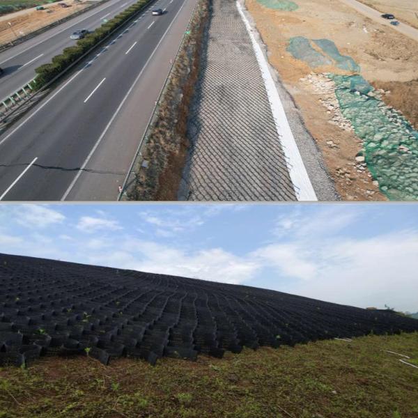 Professional Manufacturing HDPE Geocell Gravel Grid Products For Road And Access Way Projects