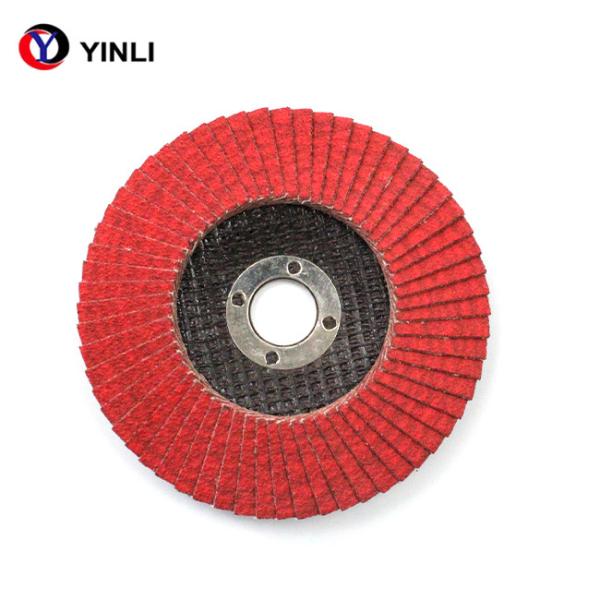 5 do disco cerâmico abrasivo da aleta da polegada 125mm moedura flexível para o metal