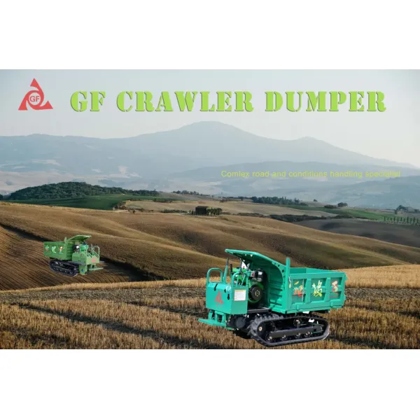 Diesel Engine Powered Hydraulic Crawler Dumper Truck 9.2kw / 300r/Min Engine Power GF2500