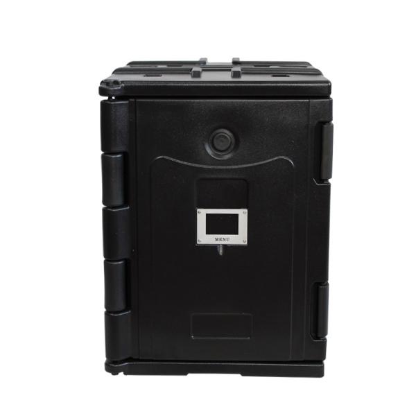 Pan Insulated Food Transport Box Dining Halls Outdoor Banquets Hot Cold Carrier Black