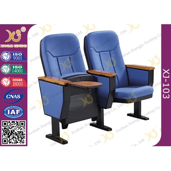 560mm Center Distance Fabric Cushion Commercial Theater Seating Chairs For Meeting Room
