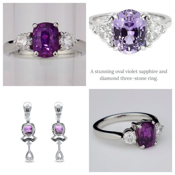 Saphir violet saphir pierre précieuse brute saphir synthétique saphir pierre précieuse artificielle saphir de couleur