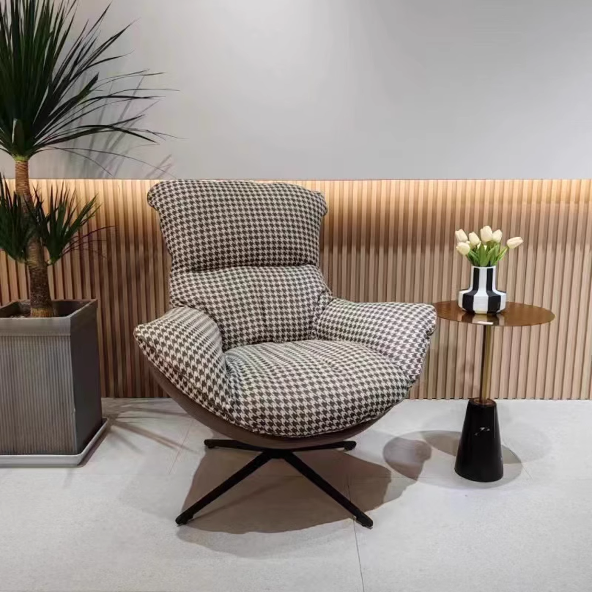 2025 New Single Seat Swivel Recliner Eggshell Modern Design Bedroom Use Living Room Lounge Chair