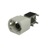 Tipos do ângulo de FAKRA HSD LVDS 4 Pin Coaxial Cable Connector Right para a montagem do PWB
