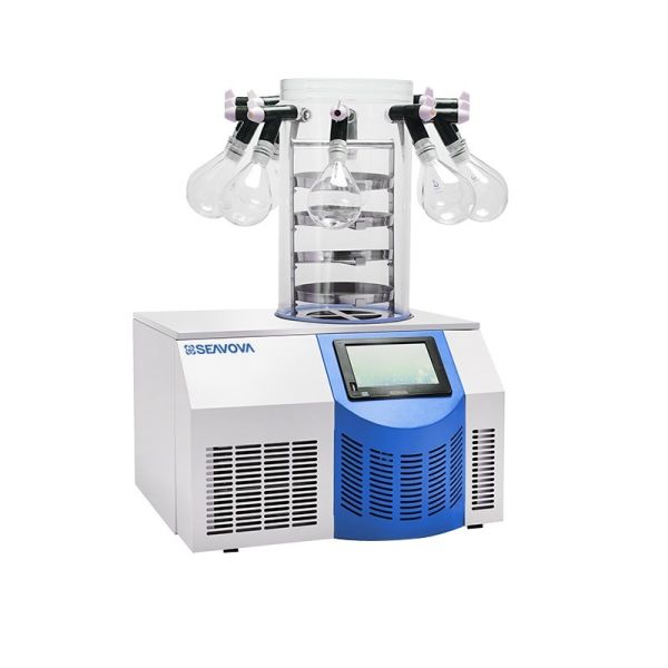 8 Port Manifold Type Benchtop Freeze Dryer -60C 3Kg Bench Top Lyophilizer