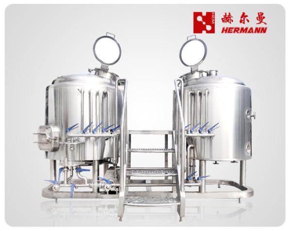 Simple Maintenance 600L Two Vessel Brewing System Convenient Operation