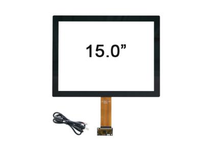 a tela do painel de toque de 15 polegadas 6H cobre o tipo capacitivo da ESPIGA com o vidro do sensor