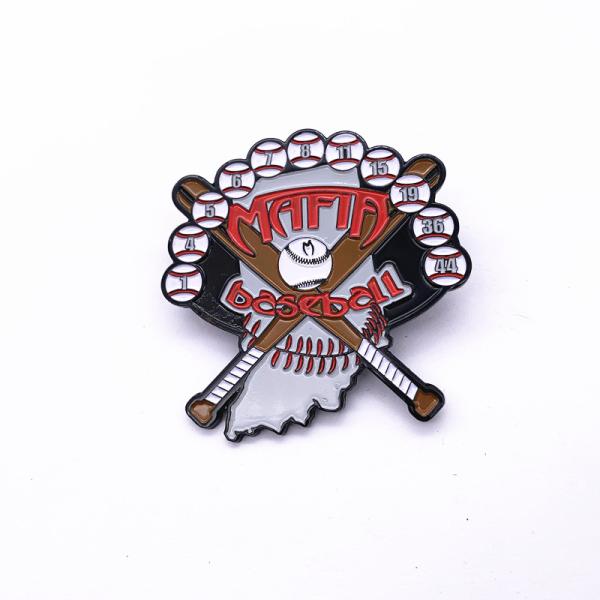Cutely Sports Trading Pins Dye Black Metal Iron Soft Enamel Glitter Enamel Pins