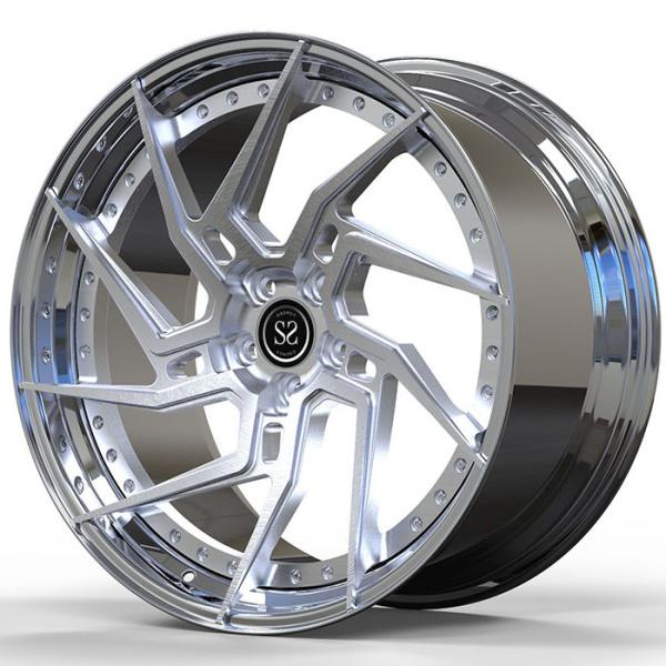 19x9 ET29/19x10ET40/5x120/72.6 Brushed Face Polished Lip 2-PC Forged Rims For 2020 BMW M2