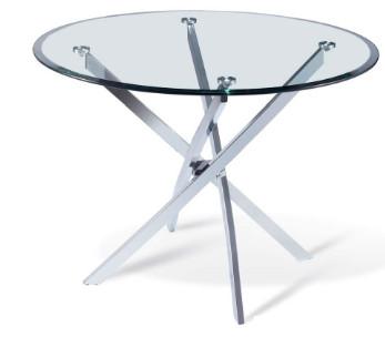 Modern round glass dining furniture table