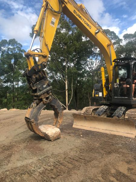 Durable 25-30T Mechanical Excavator Grab For Hitachi Komatsu Sany