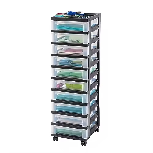 Custom A4 File Plastic Drawer Cabinet Multi-Layer Minispace Storage Box Floor Cart Wholesale