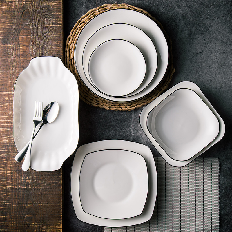 Набор плиты Hanford керамический, набор Dinnerware фарфора пользы Tableware