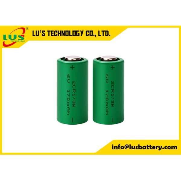 6V lithium battery 2CR1/3N 170mah limno2 button battery pack Cusotmized