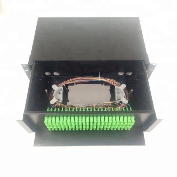 Sliding Type Waterproof LSZH Fiber Optic Patch Panel / ODF