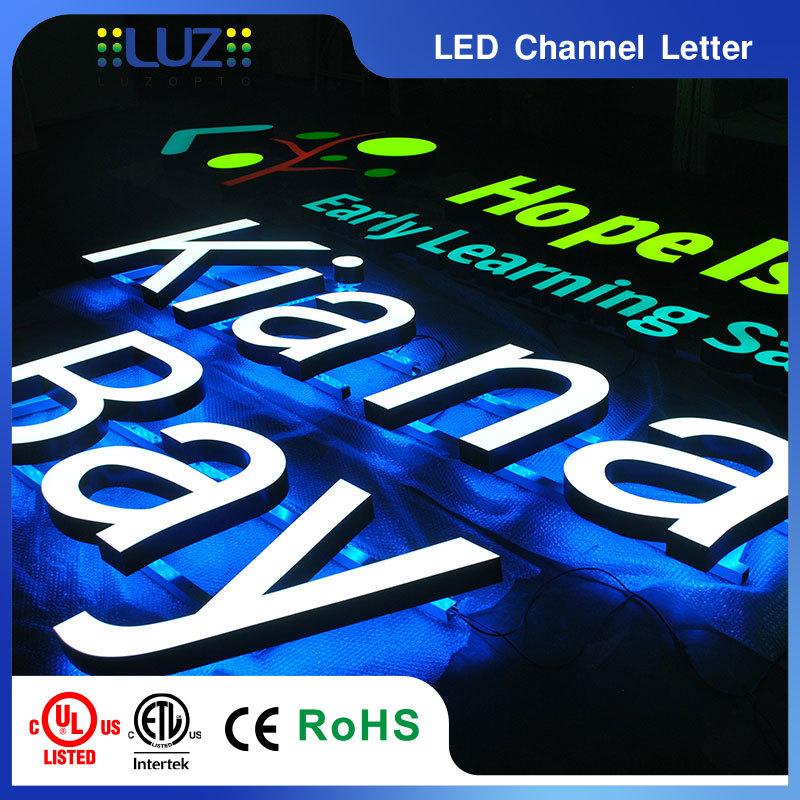 Outdoor 3D Face-Lit & Halo-Lit Channel Letter Signs with Raceway Mount | Custom Commercial Signage