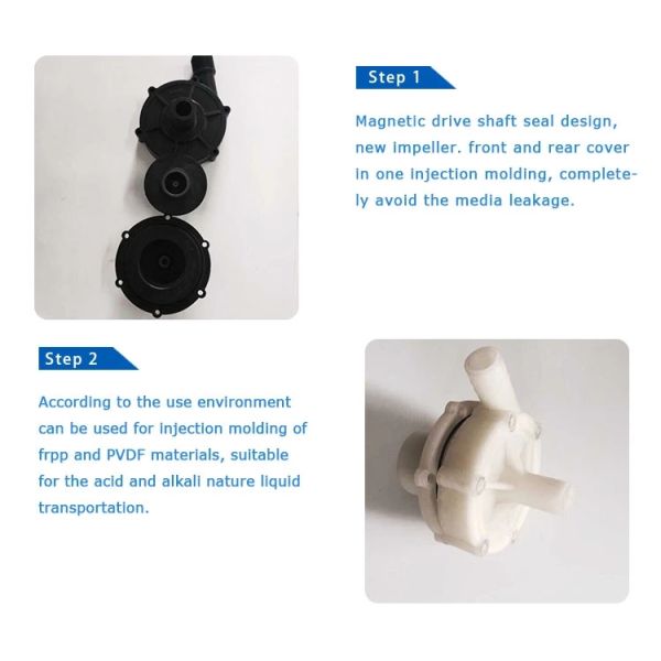 MP Chemical Acid Resistance Magnetic Drive Pump Mini Centrifugal Water Pump
