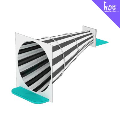 Horn Shape Indoor Plastic Playground Slide Large Size For Play Structure