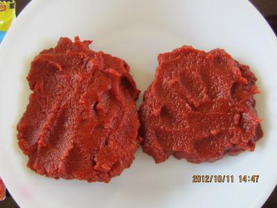 Canned Tomato Paste from Steamed Processing Type Canned Form