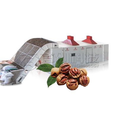 SS304 sécheuse à courroie de noix équipement de séchage à haute production de haricots et noix
