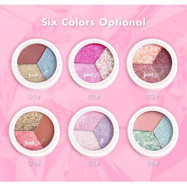 Custom 3 Colors Duochrome Eyeshadow Palette Perfect For All Skin Tones