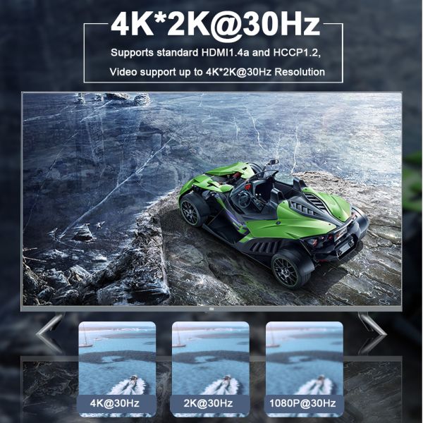 5ВДК ХДМИ над поддержкой видео удлинителя 4К 30Хз/1080П 60Хз волокна 300м