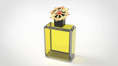 Les chapeaux en alliage de zinc de parfum en métal de Beatuiful pour les marchandises de luxe, font votre propre logo