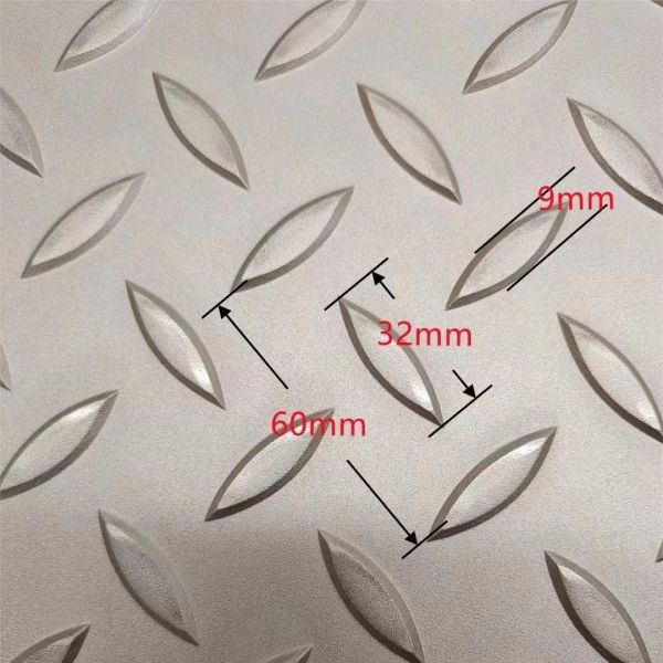 AISI316L EN 1.4404 Нержавеющая сталь чекированная плита 0,6 - 8,0 мм Нержавеющая чекированный лист