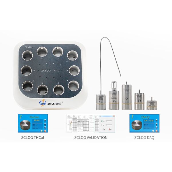 Autoclave Portable Multichannel Soft Flexible Probe 150 350 400 Degree Temperature Data Logger with Data Software