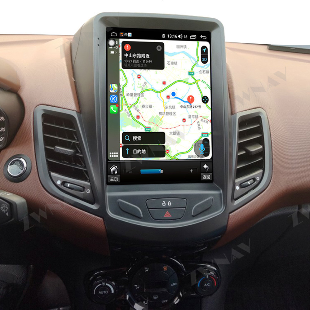 Андроид 10 Carplay навигации радио блока андроида 10,4 дюймов автоматический главный для фиесты Форда