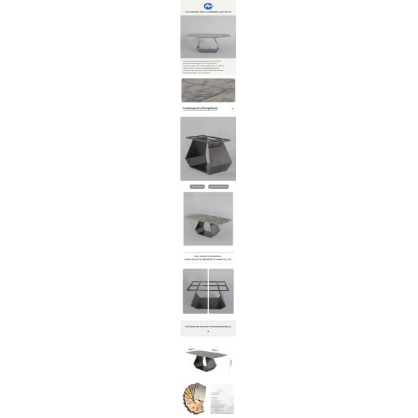 Black Finish Marble Pedestal Dining Table Rooms Rectangular Steel Table