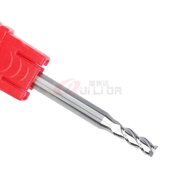 Cortador do moinho de extremidade do poder de Alu 3mm carboneto de 0,118 3 flautas horizontalmente