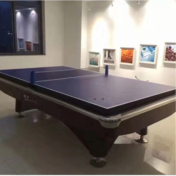 American Style 9 Foot Black Billiard Table For Shopping Mall