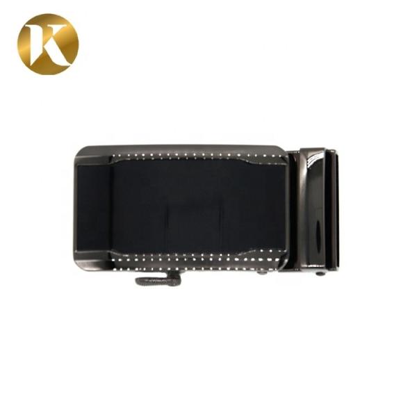 Black Custom Metal Belt Buckle , Zinc Alloy Auto Lock Belt Buckle