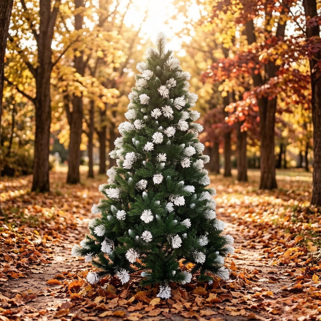 2026 Sale Cheap Modern Outdoor Steel & PVC Pine Needles Christmas Tree with Customizable Design