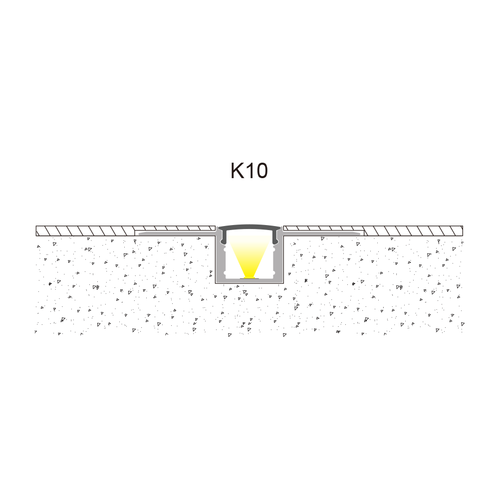 Profil LED encastré en aluminium 3M avec dimensions L57,0 × H14,5 mm et largeur de PCB jusqu'à 12,0 mm pour montage encastré