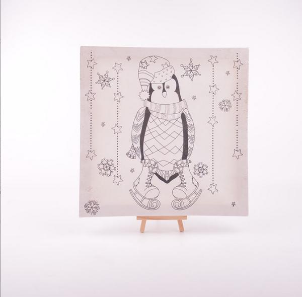 DIYペイント用品、プレプリントキャンバス絵画キット、ブラシ付き、様々なサイズをご用意