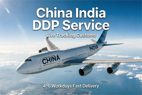 China India DDP Service Live Tracking Customs 4-6 Workdays Fast Delivery