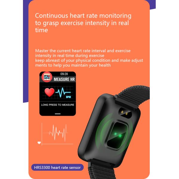 Ремень id RFID 13.56MHz спорта BT5.0 Nfc Ic фитнеса здоровья андроида дозора HL19 OEM Odm умный