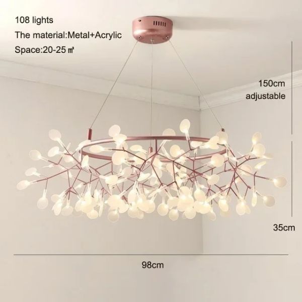 Heracleum chandelier Firefly LED lamp  Heracleum III Pendant（WH-AP-613）