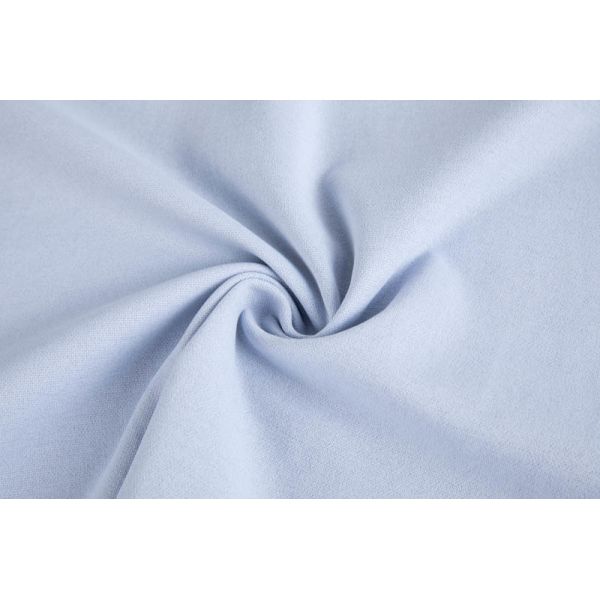 Women's Light Blue Long Sleeve Polo Top with Breathable Piqué Knit and V-Neck Placket