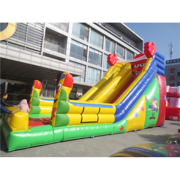 Factory Custom Plato PVC Inflatable Slide Bouncy Castle with Pool Inflatable Dry Slides for Party Rental Using