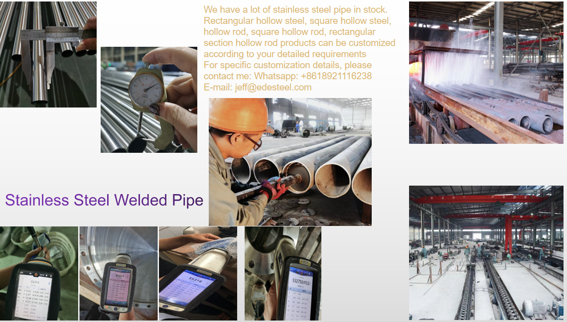 20 * 20 - 600 * 600mm Square Hollow Tube 304 Stainless Steel Profile Welded 12M