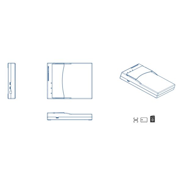 MEPR10-OCR Half-Page MRZ Reader for Passport and ID Card