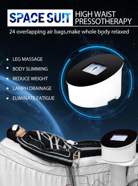 2 In1 Máquina de pressoterapia de ar drenagem linfática roupa de pressão de ar terapia infravermelha perda de peso