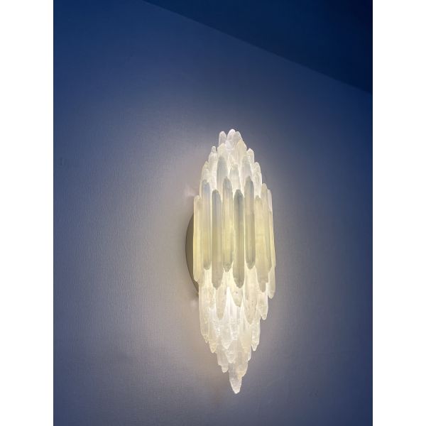Grand Brass Wall Sconce 47''H Crystal Bathroom Sconces 100V - 277V